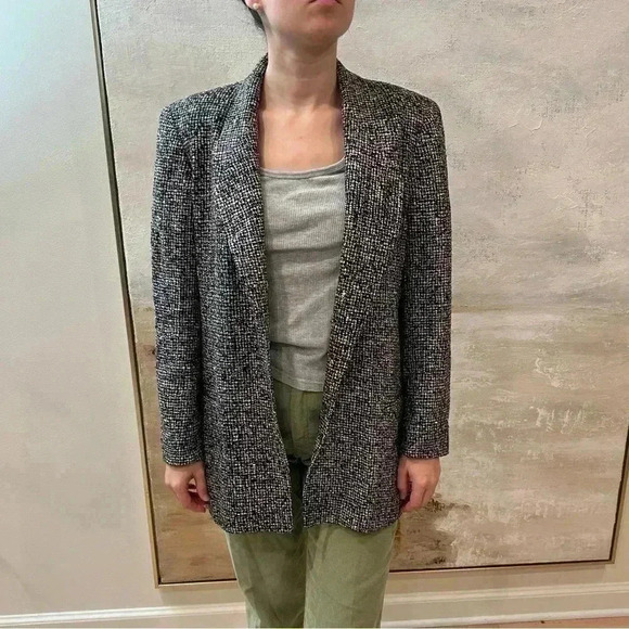 Vintage Earl Rutenberg Tweed oversized jacket blazer size S-M - Picture 2 of 8